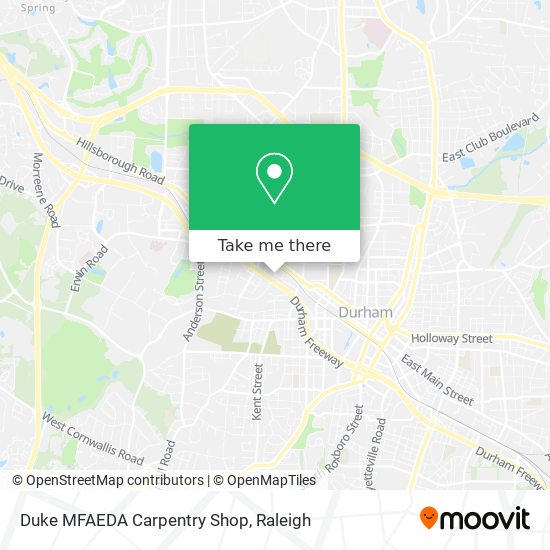 Duke MFAEDA Carpentry Shop map