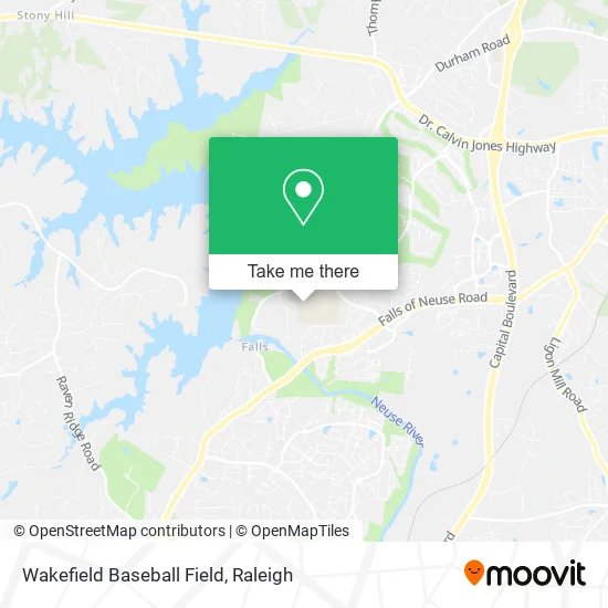 Mapa de Wakefield Baseball Field