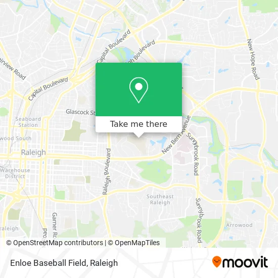 Enloe Baseball Field map