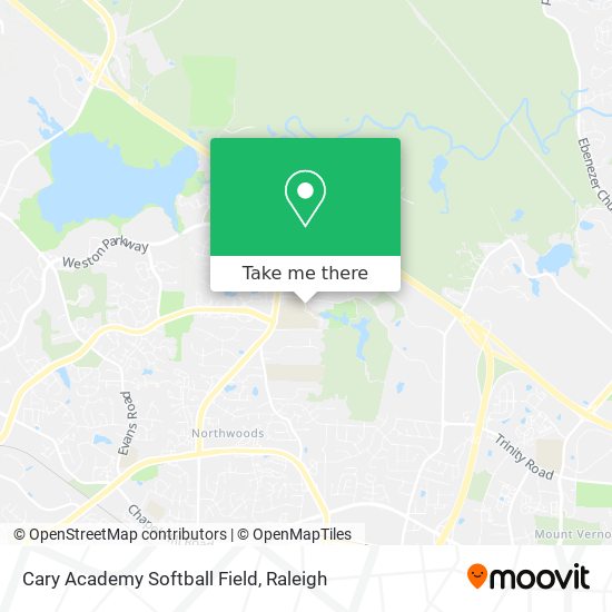 Mapa de Cary Academy Softball Field