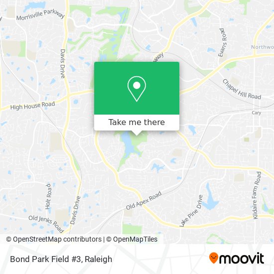 Mapa de Bond Park Field #3
