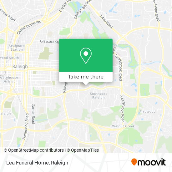 Lea Funeral Home map