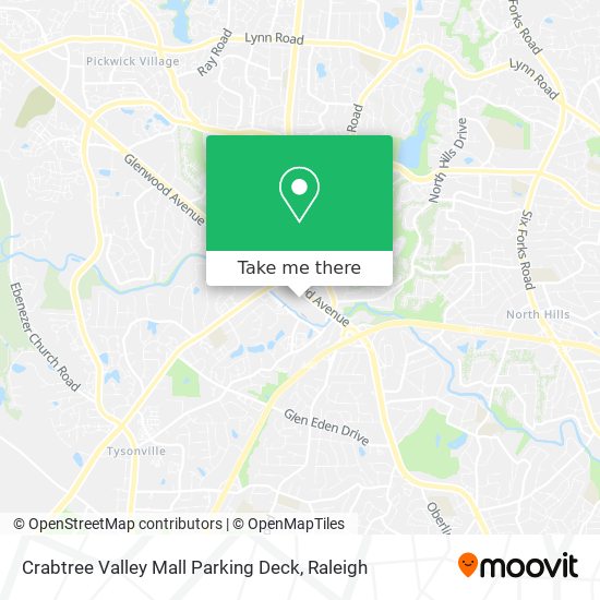 Crabtree Valley Mall Parking Deck map