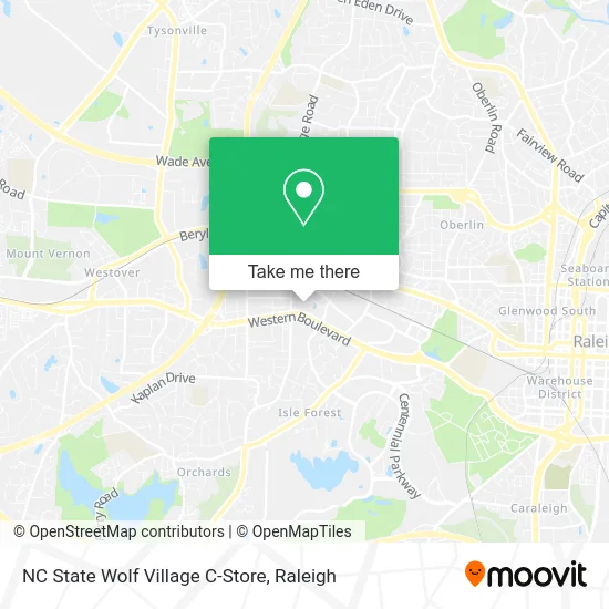 NC State Wolf Village C-Store map