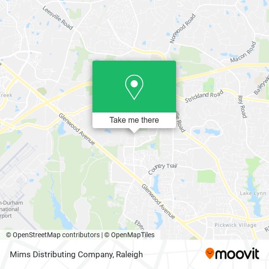 Mims Distributing Company map