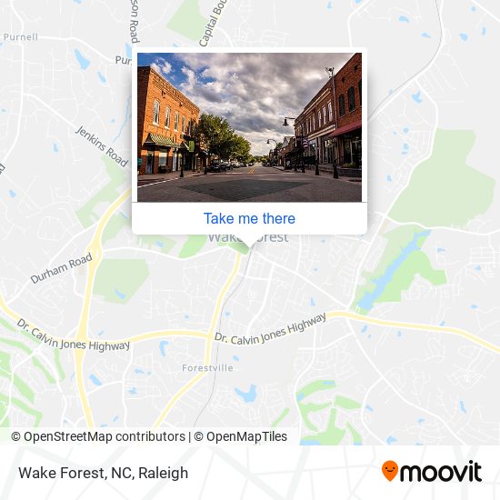 Wake Forest, NC map