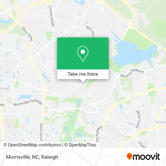 Morrisville, NC map