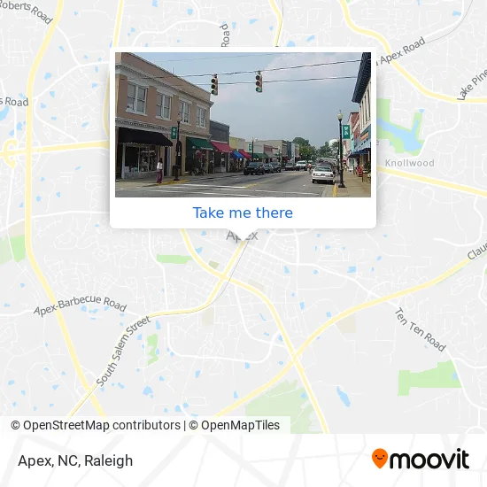 Mapa de Apex, NC