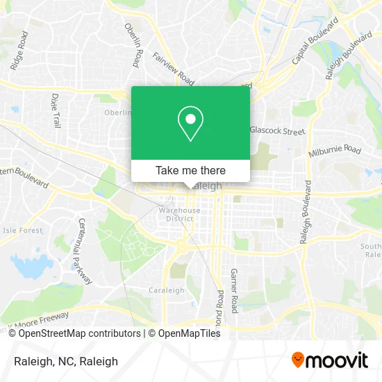 Raleigh, NC map