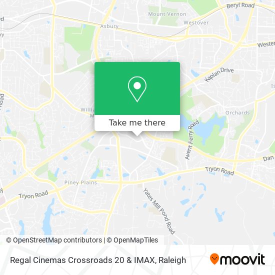 Regal Cinemas Crossroads 20 & IMAX map