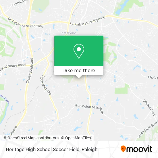 Heritage High School Soccer Field map