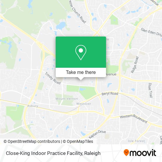 Mapa de Close-King Indoor Practice Facility