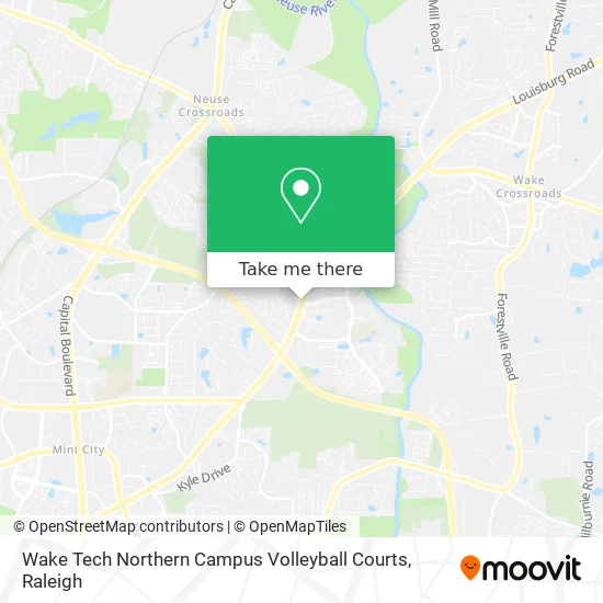 Wake Tech Northern Campus Volleyball Courts map