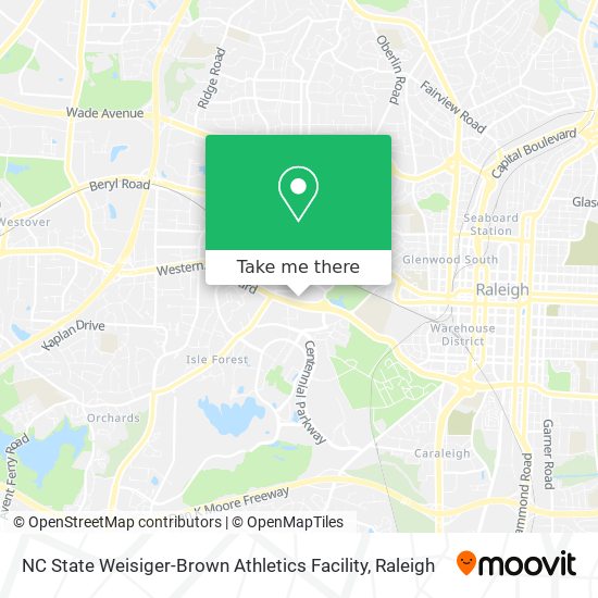 NC State Weisiger-Brown Athletics Facility map