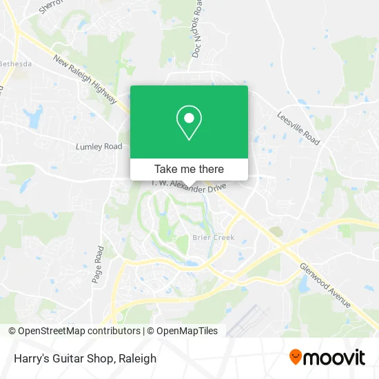 Harry's Guitar Shop map