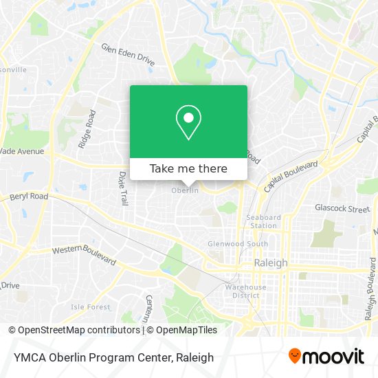 YMCA Oberlin Program Center map