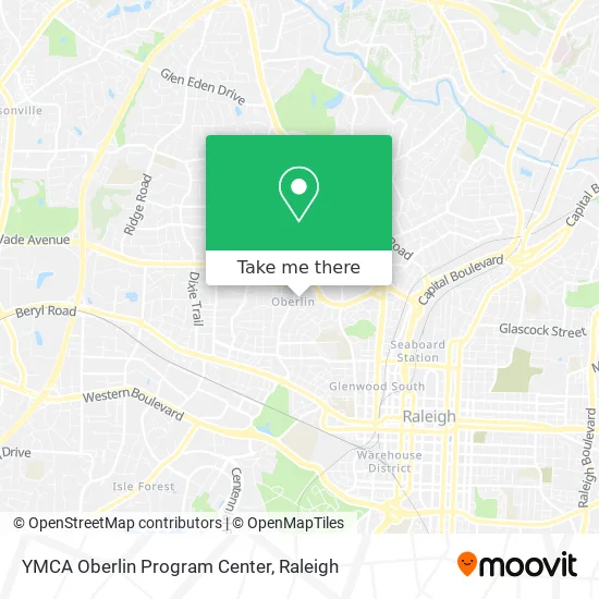 YMCA Oberlin Program Center map