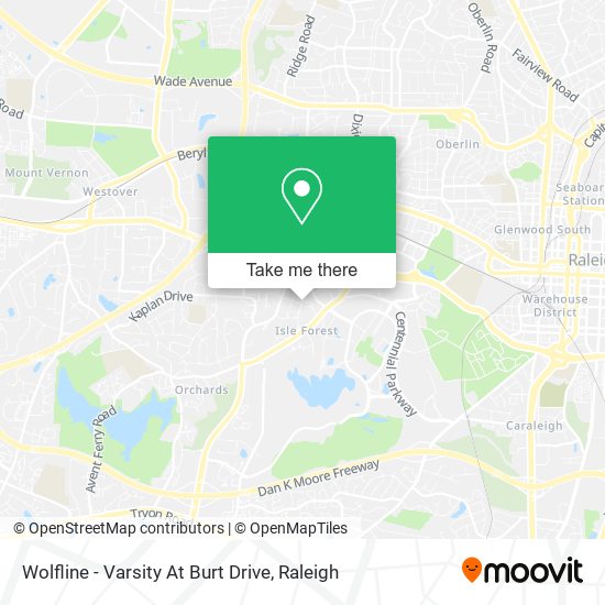 Wolfline - Varsity At Burt Drive map