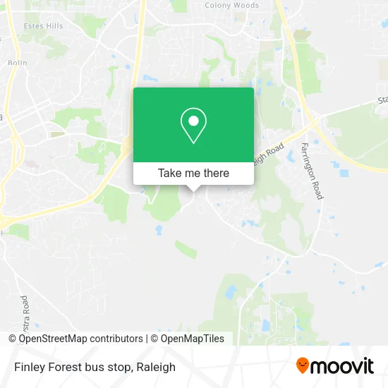 Mapa de Finley Forest bus stop