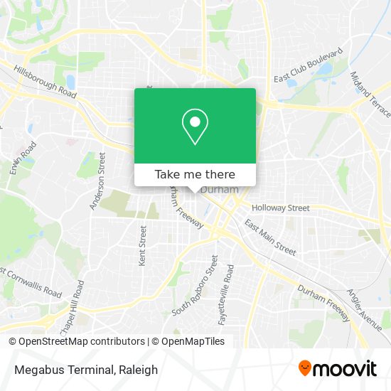 Megabus Terminal map