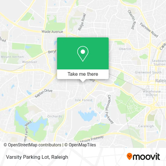Mapa de Varsity Parking Lot