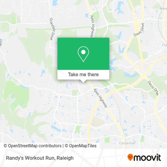 Randy's Workout Run map