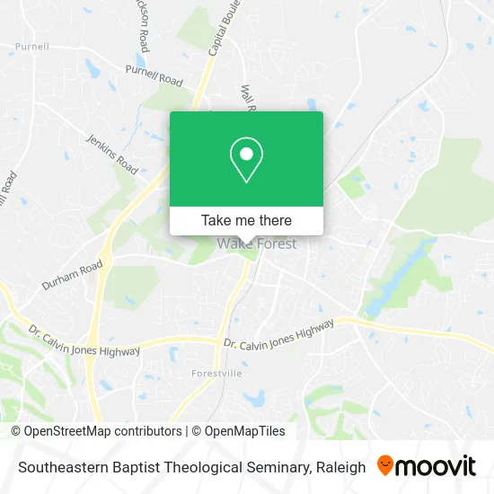 Southeastern Baptist Theological Seminary map