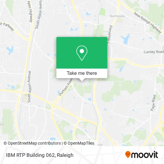 Mapa de IBM RTP Building 062