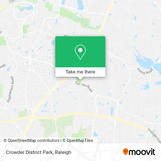 Crowder District Park map