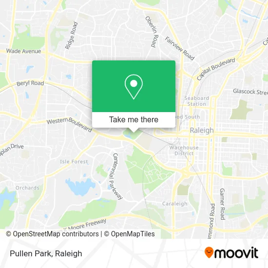 Pullen Park map