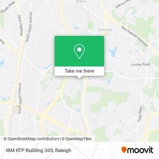 IBM RTP Building 305 map