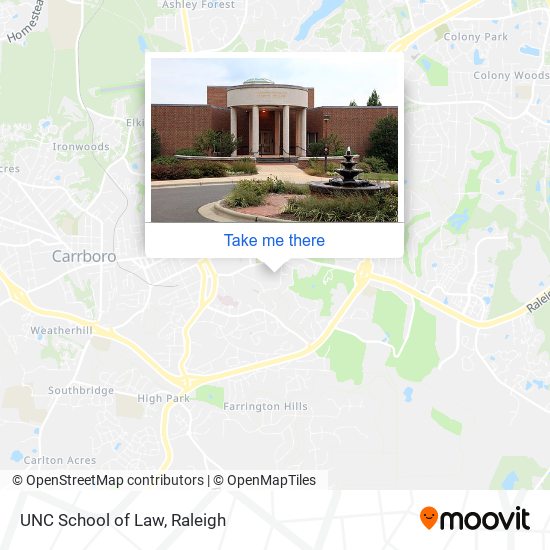 Mapa de UNC School of Law