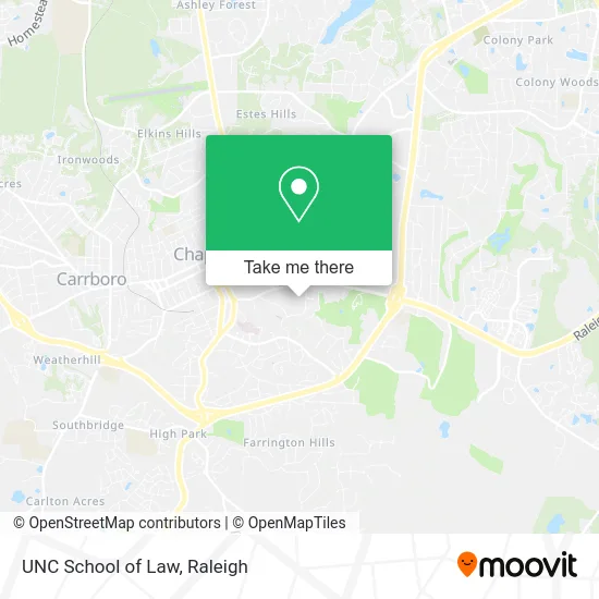 UNC School of Law map