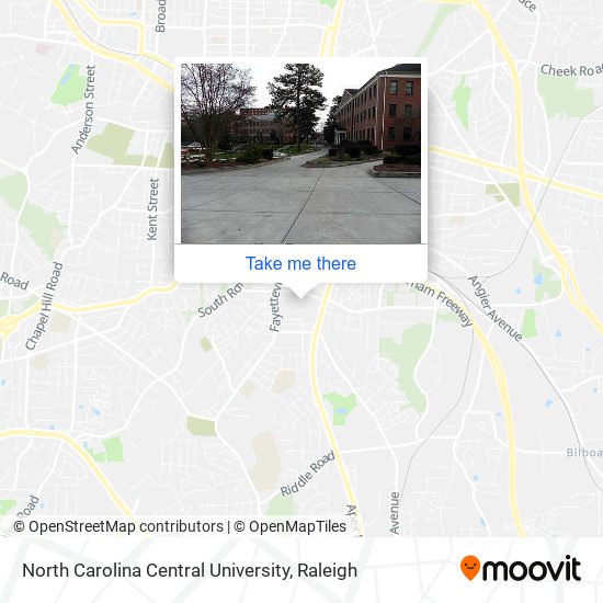 North Carolina Central University map