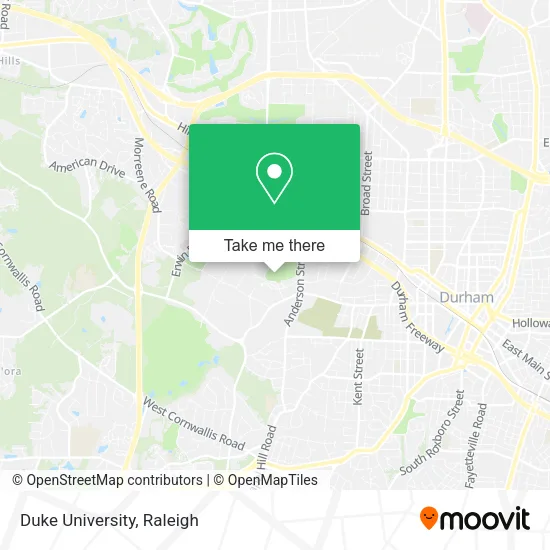 Mapa de Duke University