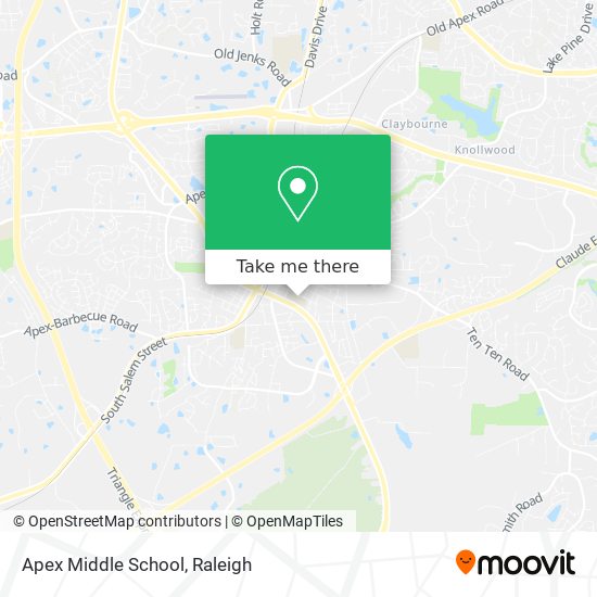 Apex Middle School map