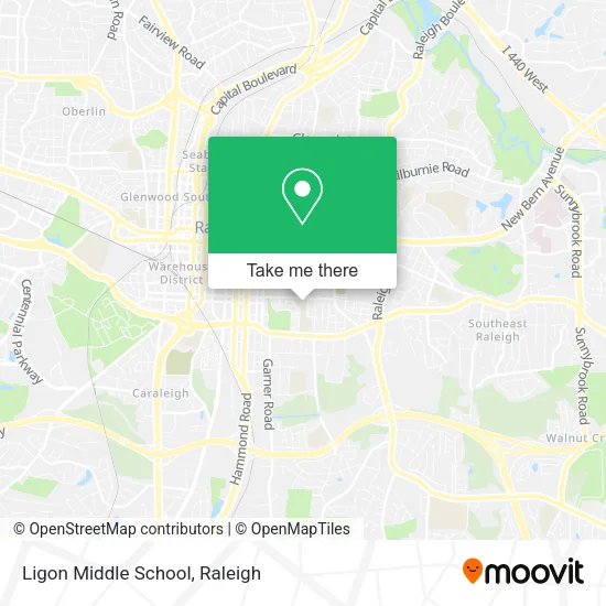 Ligon Middle School map