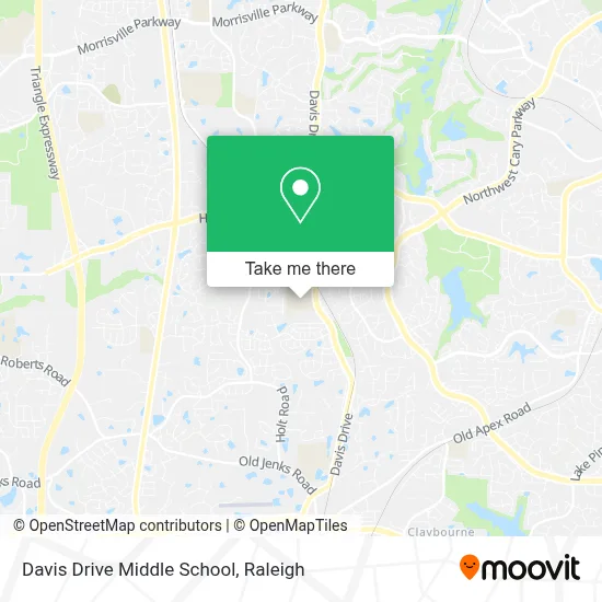 Mapa de Davis Drive Middle School