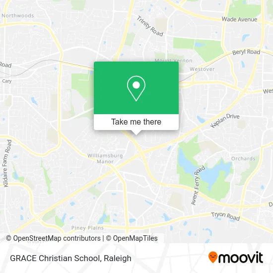 GRACE Christian School map