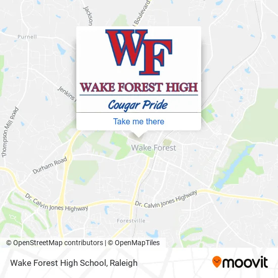 Wake Forest High School map