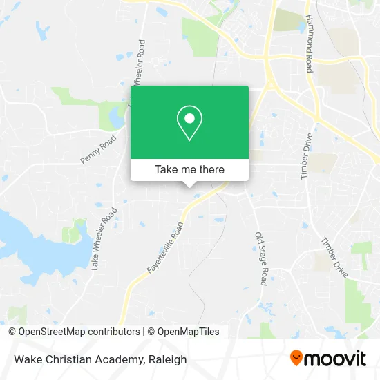Wake Christian Academy map
