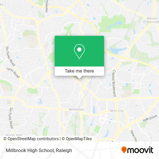 Millbrook High School map