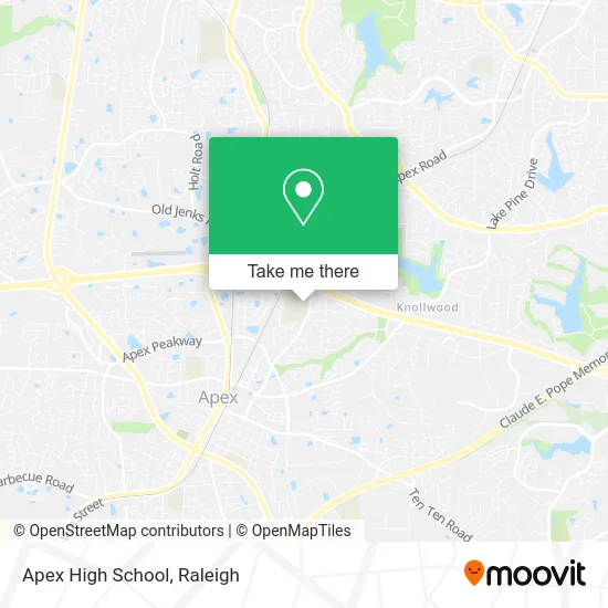 Apex High School map