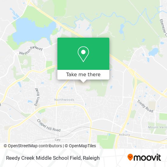 Reedy Creek Middle School Field map