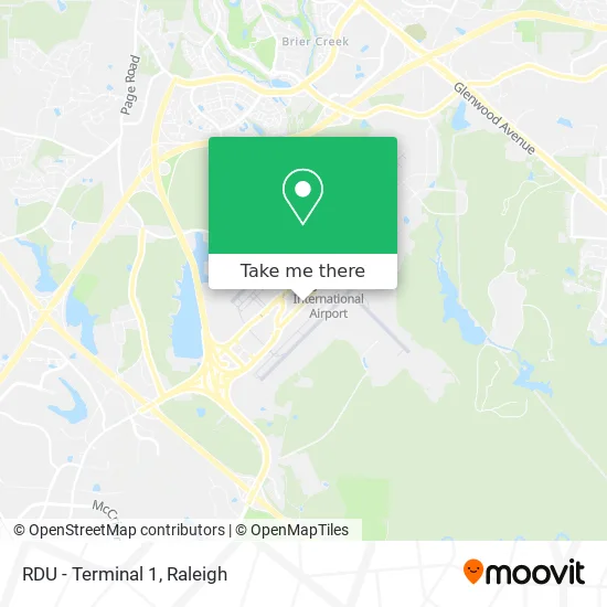 RDU - Terminal 1 map