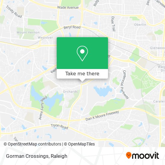 Mapa de Gorman Crossings