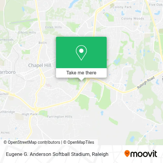 Eugene G. Anderson Softball Stadium map