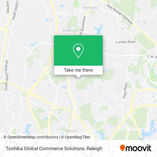 Toshiba Global Commerce Solutions map