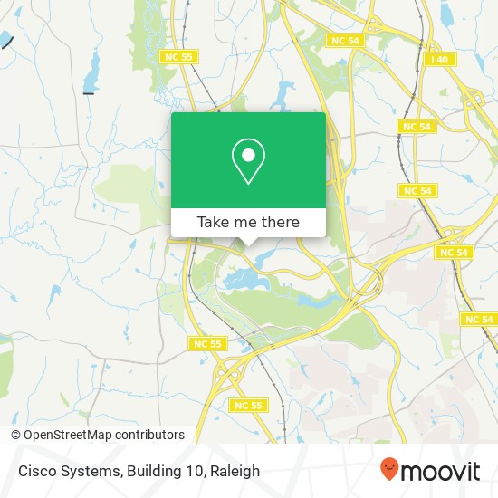 Cisco Systems, Building 10 map