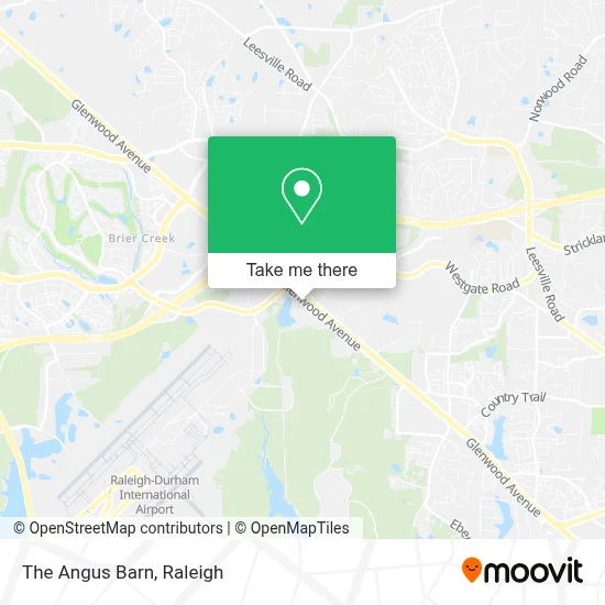 The Angus Barn map